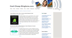 Desktop Screenshot of cool-cheap-ringtone.com
